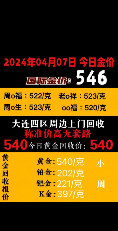 24K金回收今日最新价格多少（2025年07月04日更新）