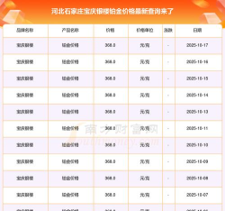 2025年10月27日宝庆银楼黄金铂金多少一克